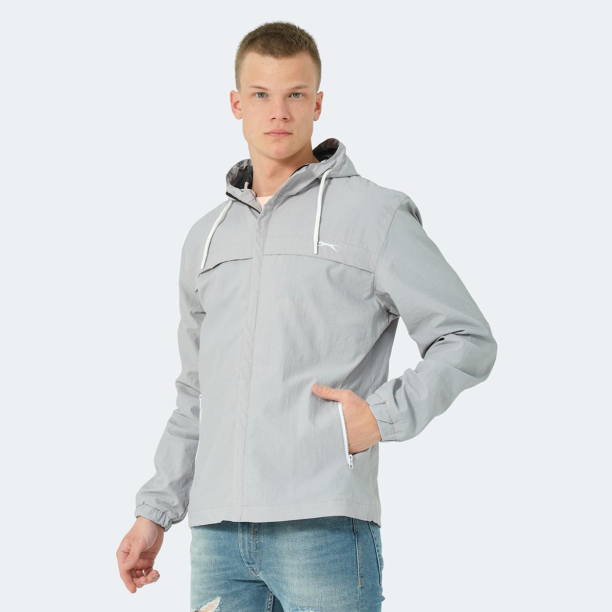 

HANGA-Grey Men s Raincoat S серый