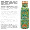 Copper Water Bottle 750 ML With Anti Oxidant Properties | Diwali Gifts for Family and Friends 100% Copper Water Bottle (Green, 750 Ml)