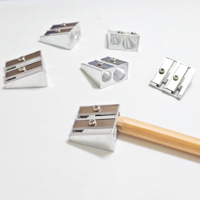 Creative Aluminum Alloy Single Hole Pencil Sharpener for Students