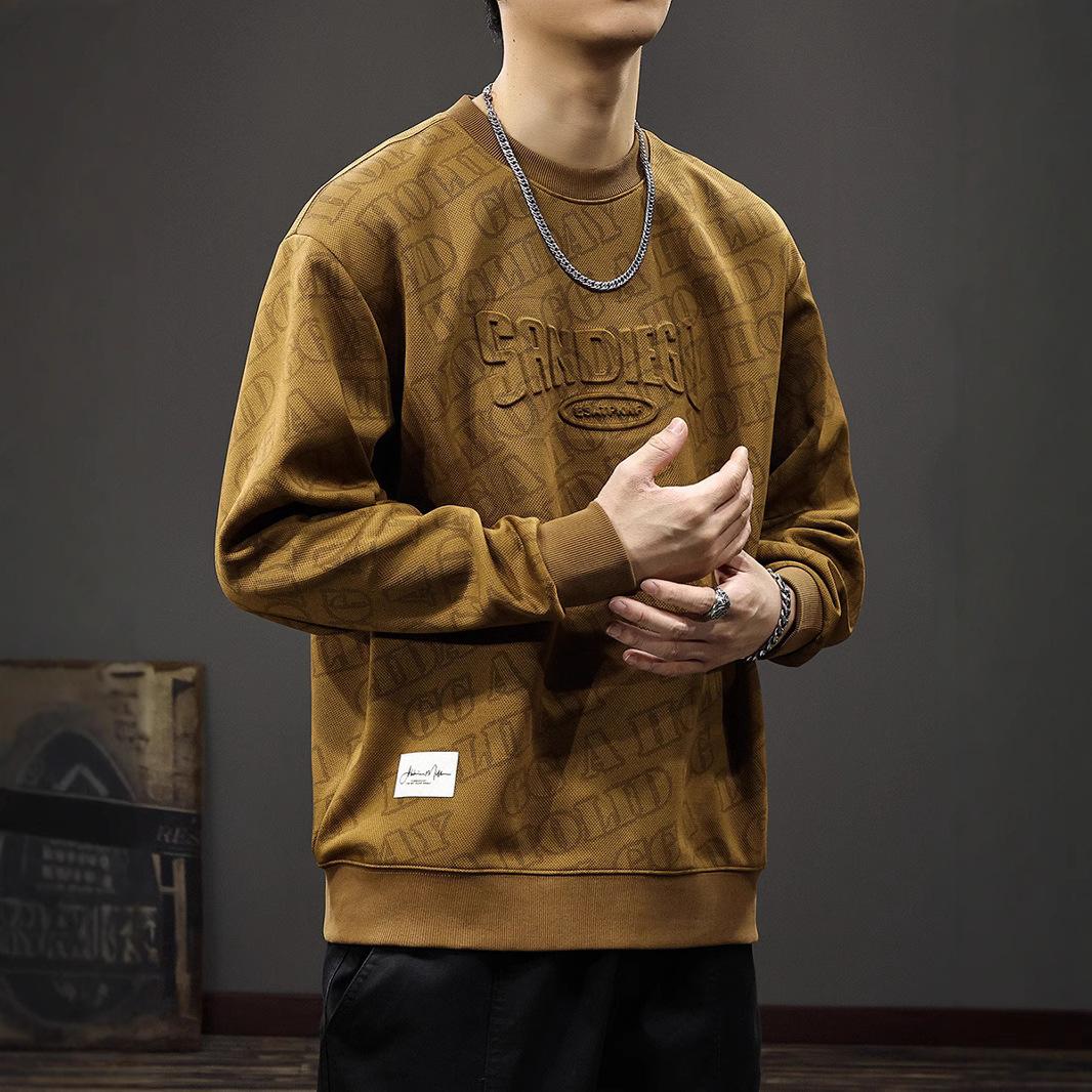 Осенний американский свитер с полным принтом — фото 4