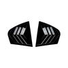 Pair Rear Side Window Trim Spoiler For BMW 3 Series E46 4Door 1998-2005 Window Shutter Cover Louver Air Vents