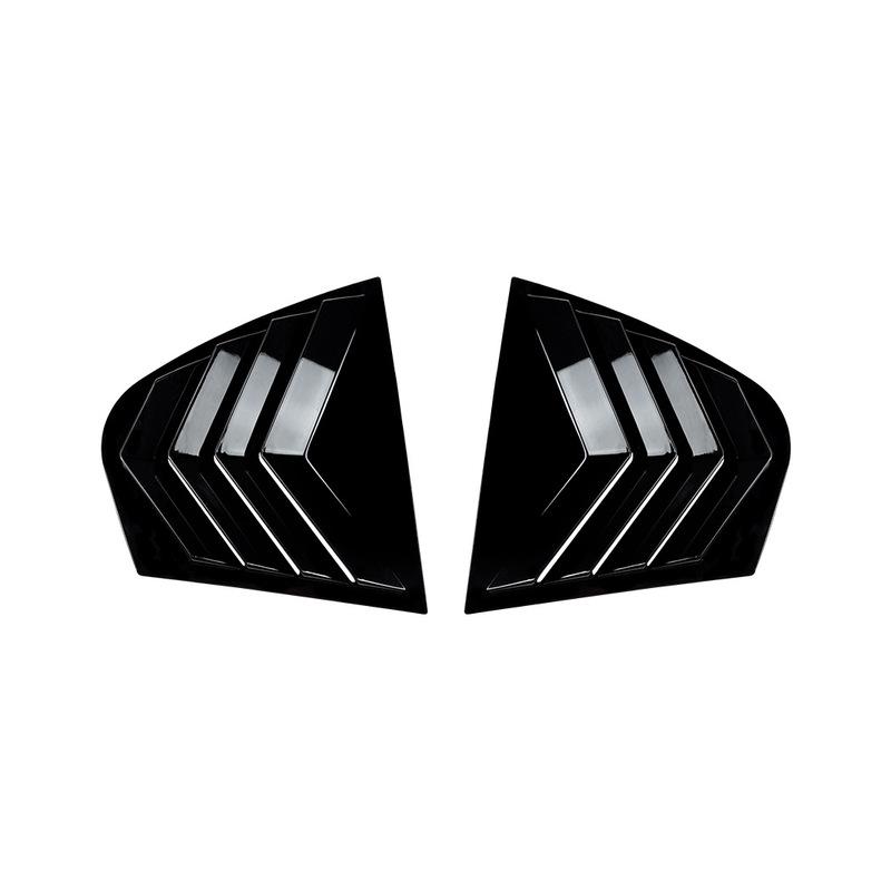 Pair Rear Side Window Trim Spoiler For BMW 3 Series E46 4Door 1998-2005 Window Shutter Cover Louver Air Vents