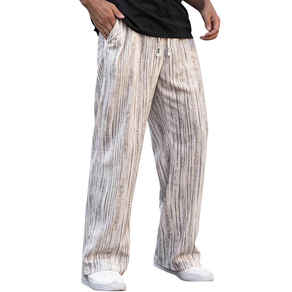 Men's Striped Print Sweatpants Men's Casual Fashion Sweatpants