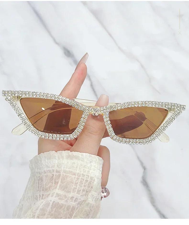 1PC Rhinestone Sunglasses Party Glasses Cat Eye Sunglasses Cat Eye Glasses Eyewear for Women Men Bar Sunglasses