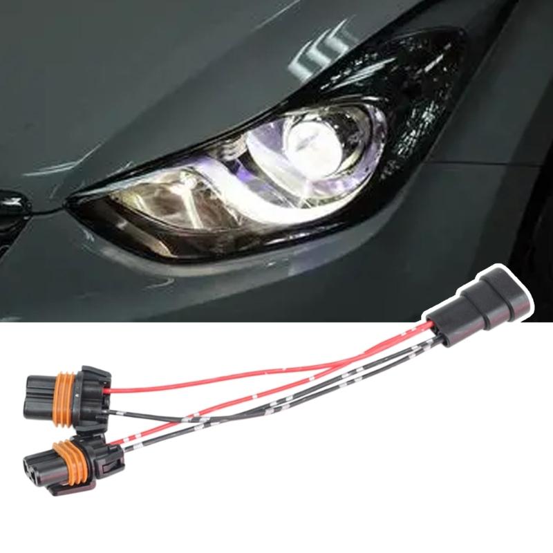 9005 9006 HB3 HB4 Female Adapter Double Bulb Plug And Play Wiring Harness For Easy Vehicle Lighting Upgrade