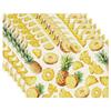 4/6 Piezas Manteles de Mesa de Verano con Fruta de Piña, Adiciones de Comedor para Festividades de Primavera Estacionales para Decoración de Cocina 12X18 Pulgadas