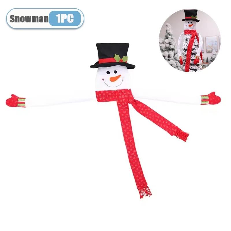 2026 Christmas Tree Topper Star Santa Hat Decoration Set Mini Ornaments for Xmas Holiday Home Decor Party Supplies Gift