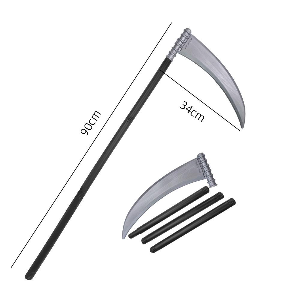 Halloween Scary Costume Grim Reaper Costume for Boys Kids Costume with Glowing Red Eyes with Gloves Mask