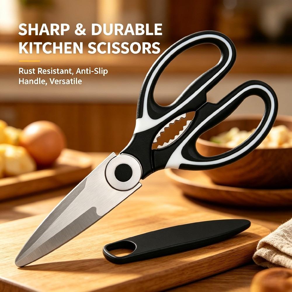 Reinforcement Multifunctional Heavy Duty Kitchen Shears Stainless Steel Chicken Bone Cutter Household Food Fish Cutting Tool