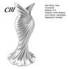 Unique Ornamental Vase 3D Printed Evening Gown Shaped Vase, Elegant Dress Sculpture High-end Texture Flower Pot, Minimalist Home Ornament for Entryway