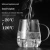 Wushengwu Transparent Glass Tea Mug with Infuser
