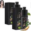 Haarkleur Shampoo Met Plantaardige Ingrediënten, Direct Zwarte Haarkleur Shampoo, Directe Shampoo Voor Zwart Haar, Direct Duurzame Shampoo Voor Mannen En Minder