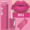 DUNUF 8-farbiger matter Samt glatter einfach aufzutragender quadratischer Tuben-Lippgloss wasserfester dreidimensional aufpolsternder Lippenstift