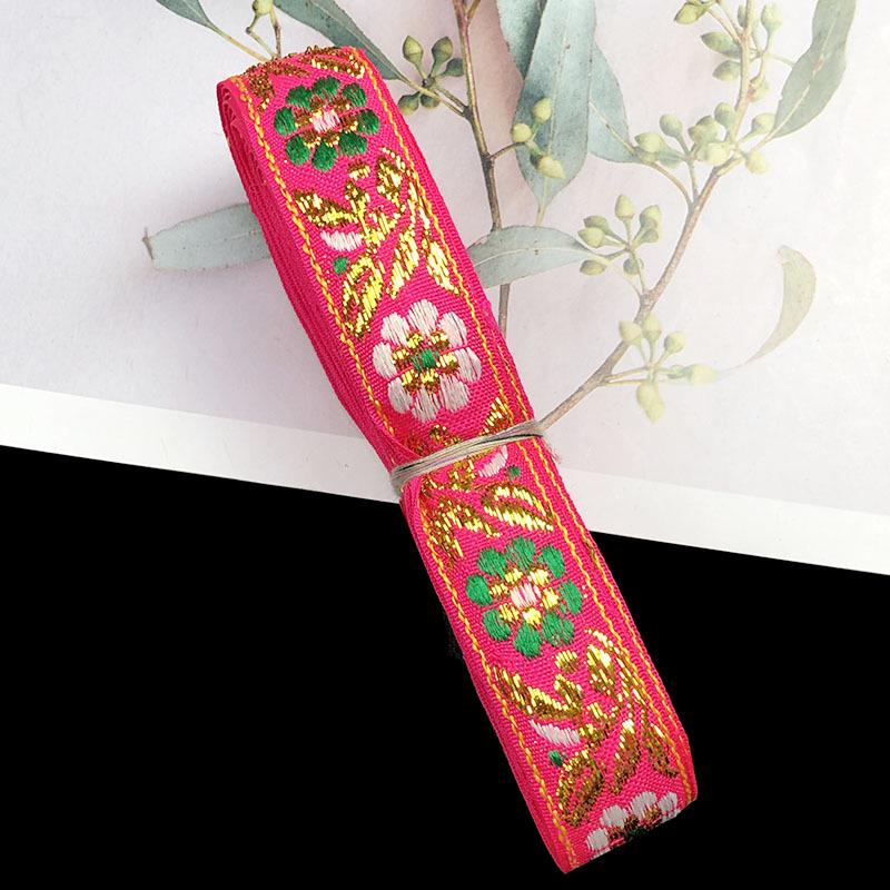 2cm Ethnic Style Colorful Jacquard Lace Ribbon for Curtains and DIY Clothing Accessories