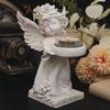 Angel Candle Holder, Figurine Statue for Church Grief Funeral