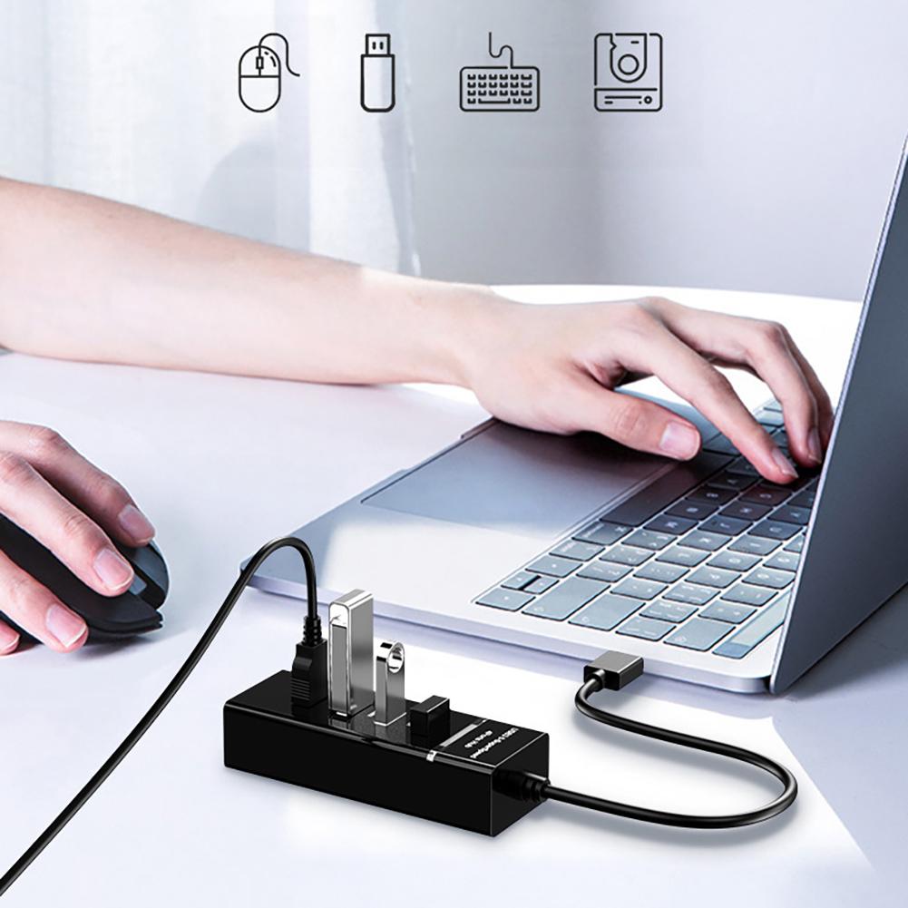 Multiport USB Hub Splitter With Cable 4 X USB Hub Adapter USB Extension Adapter For Laptop Flash Drive Mobile Devices