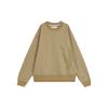 Letter Print Reversible Knit Loose Sweatshirt Men Tops Light-Coffee J322661
