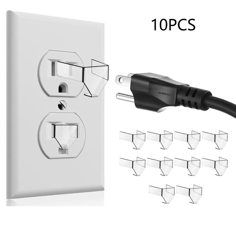 Baby Proof Electric Outlet Covers Shock Resistant Tool Free Install 10/30 Pcs Outlet Covers for Kids Home Security 10PCS