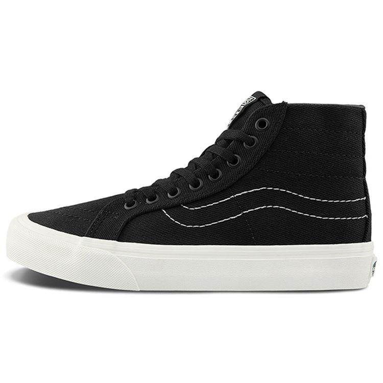 Vans Sk8 Canvas Shock Absorbing Durable Lightweight Breathable High Top Skate Shoes Women Sneakers Black VN0A4UWN4VO