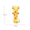 Gummi Giraffe Ornament Rillenverklebte Giraffenfiguren Cartoon Giraffenmodell Autodekoration Computerbildschirm Ausstellungsornament