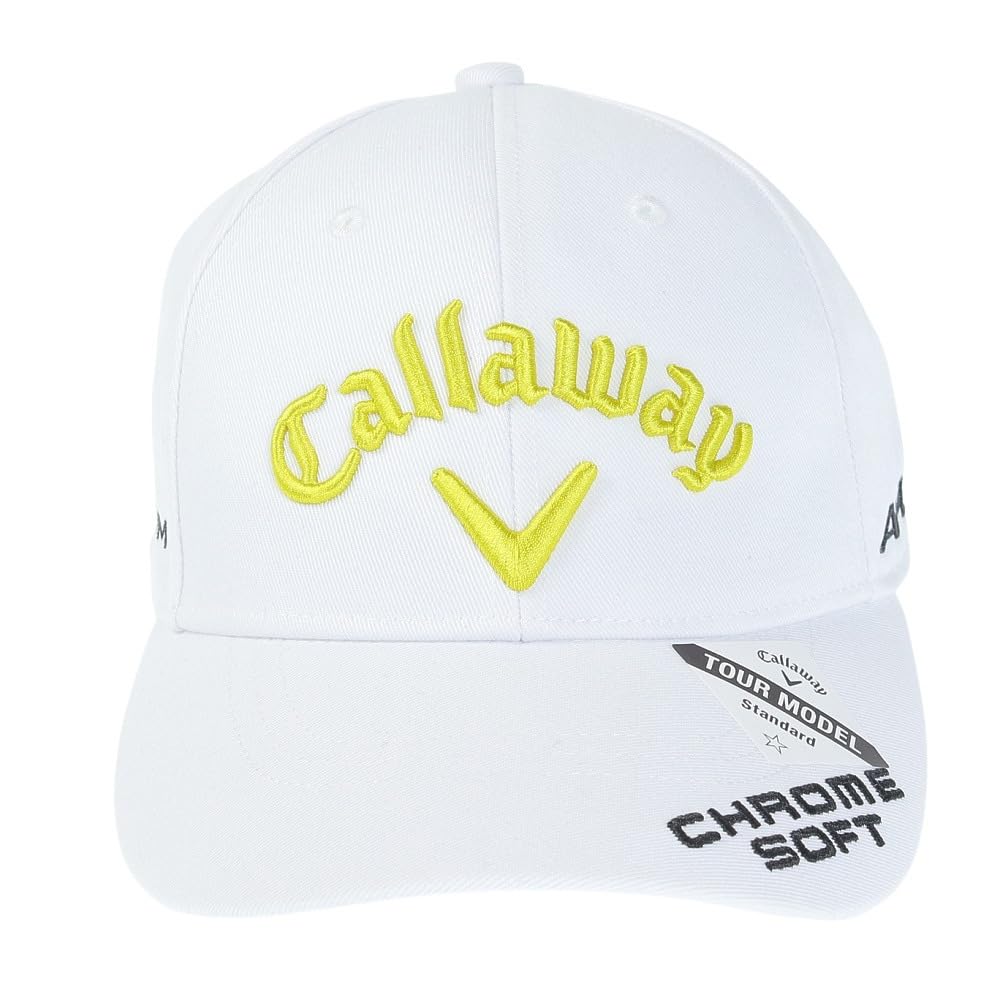 Callaway Tour TW Golf FR Dámská čepice, WM, JM, Klobouk, 23SS_1032, Bílá/Žlutá,