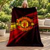 FC Manchester Blanket Flannel Blanket Soft Cozy Plush Throw for Sofa Bed Lightweight Home Decoration Gifts for Christmas Various Holidays