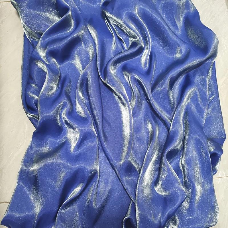 Wide 150cm 1Yard Mermaid Girl Gradient Color Fantasy Satin Fabric for Wedding Dress Hanfu Fashion Clothing Diy Sewing Cloth