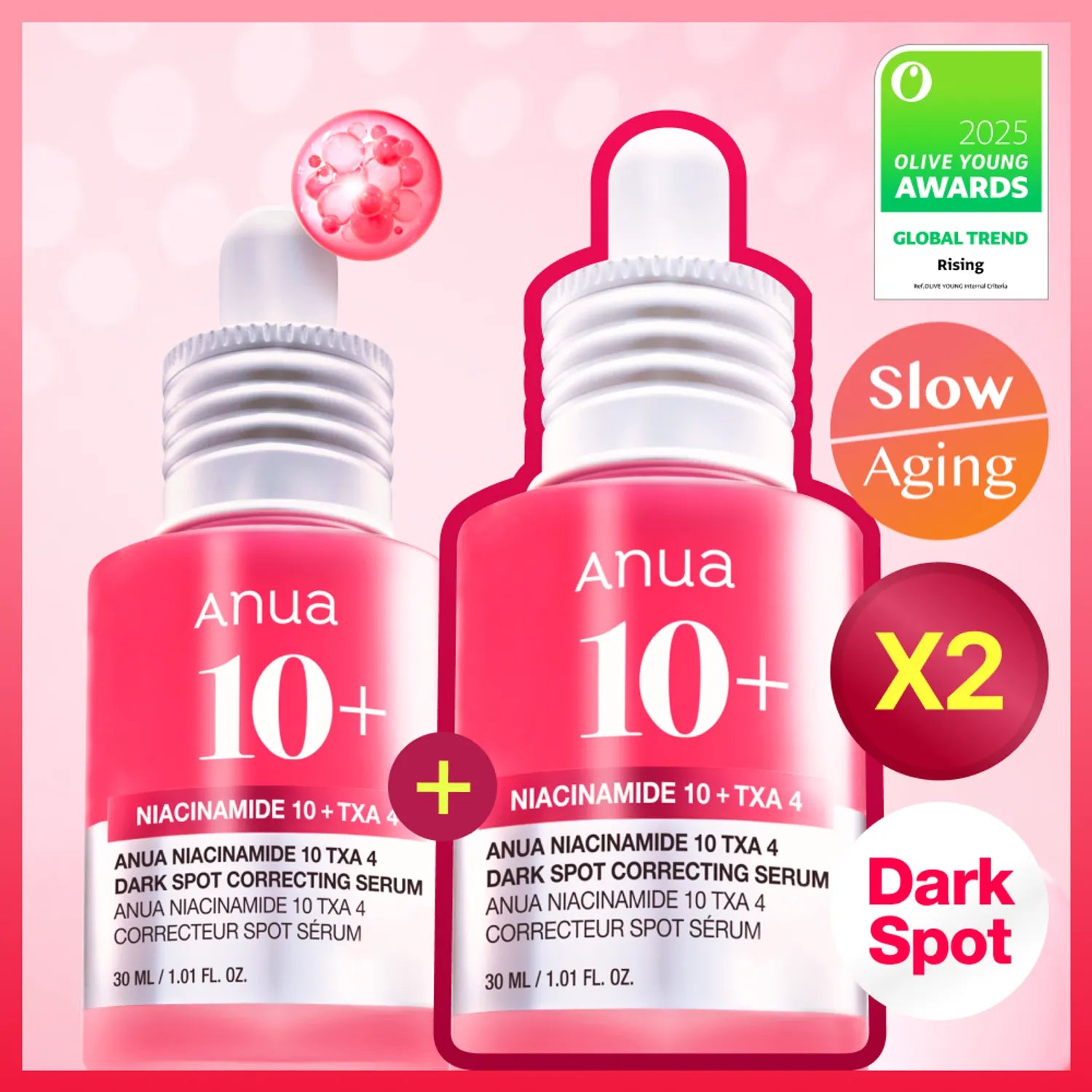 

Anua Niacinamide 10 TXA 4 Dark Spot Correcting Serum 30ml*2ea Correcting Serum 30ml