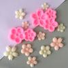 Sakura Baking Tray Flowers Shaped Plum Blossom Fondant Clay Silicone Mold for Mousse Chotolate Dessert Soap Cake Decorating Tool