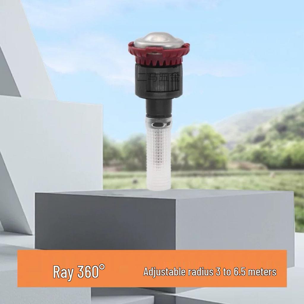 4-Punkt Rasensprenger: Versteckbare Teleskop-Diffusor-Sprühdüse für automatische Gartenbewässerung