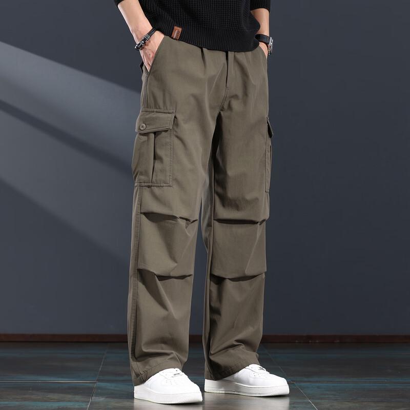 Men's Loose Straight Fit Workwear Cargo Pants