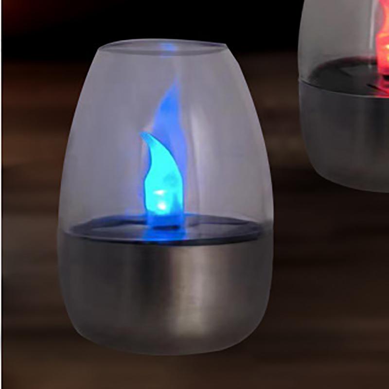 Solar Light Outdoor Garden Led Stainless Steel Candle Light Lawn Deck Night Light Landscape Garden Halloween Christmas Holiday Atmosphere Light