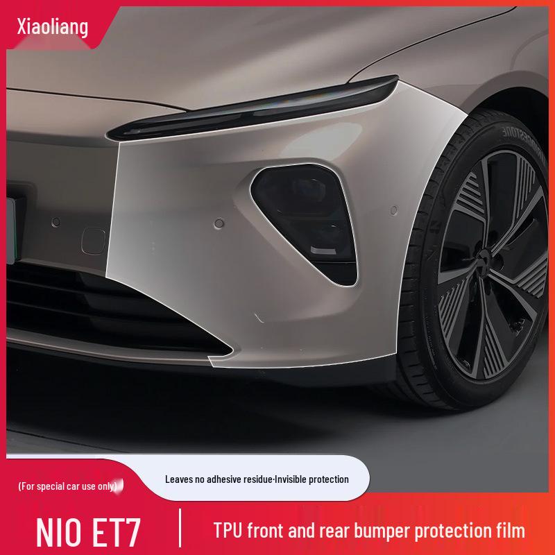 NIO ET7 Pre-Cut Invisible TPU Car Wrap for Front & Rear Bumpers - Anti-Scratch Protection Film