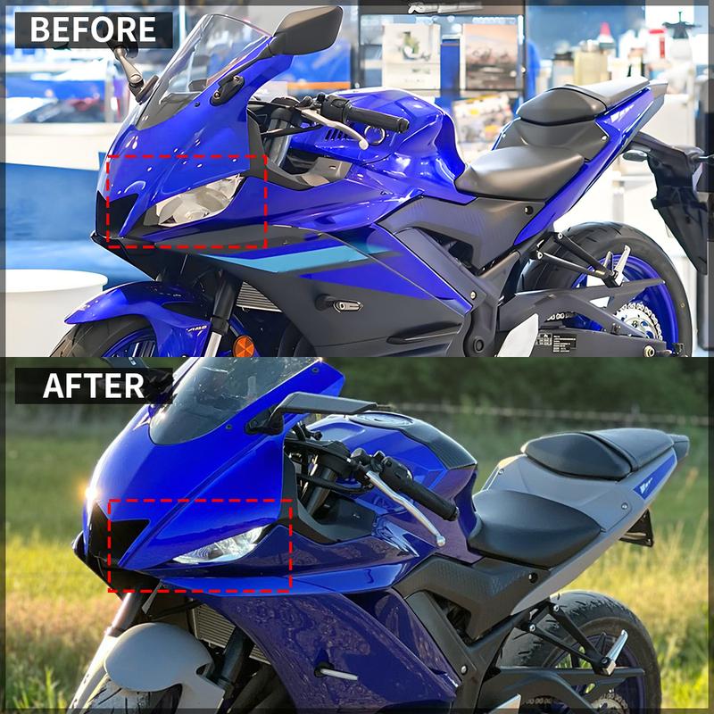 Headlight Holder Cover R25 YZFR3 Front Head Cowl Upper Nose Housing Fairing Cover Fit For YAMAHA YZF-R3 YZF R25 YZFR25 2019-2024