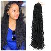 Heißer Verkauf 14 -36 Zoll Häkelzöpfe Häkelhaar Goddess Faux Weiche Locs