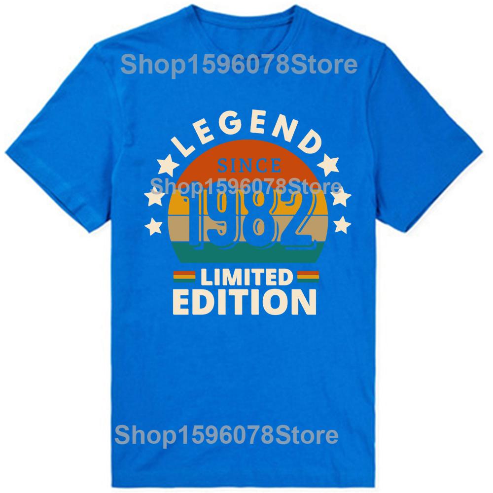 Legend 1982 Vintage Limited Edition Tshirt Cotton Graphic T-Shirt Cotton Euro Size O-Neck Daily Casual Oversized Unisex Tees