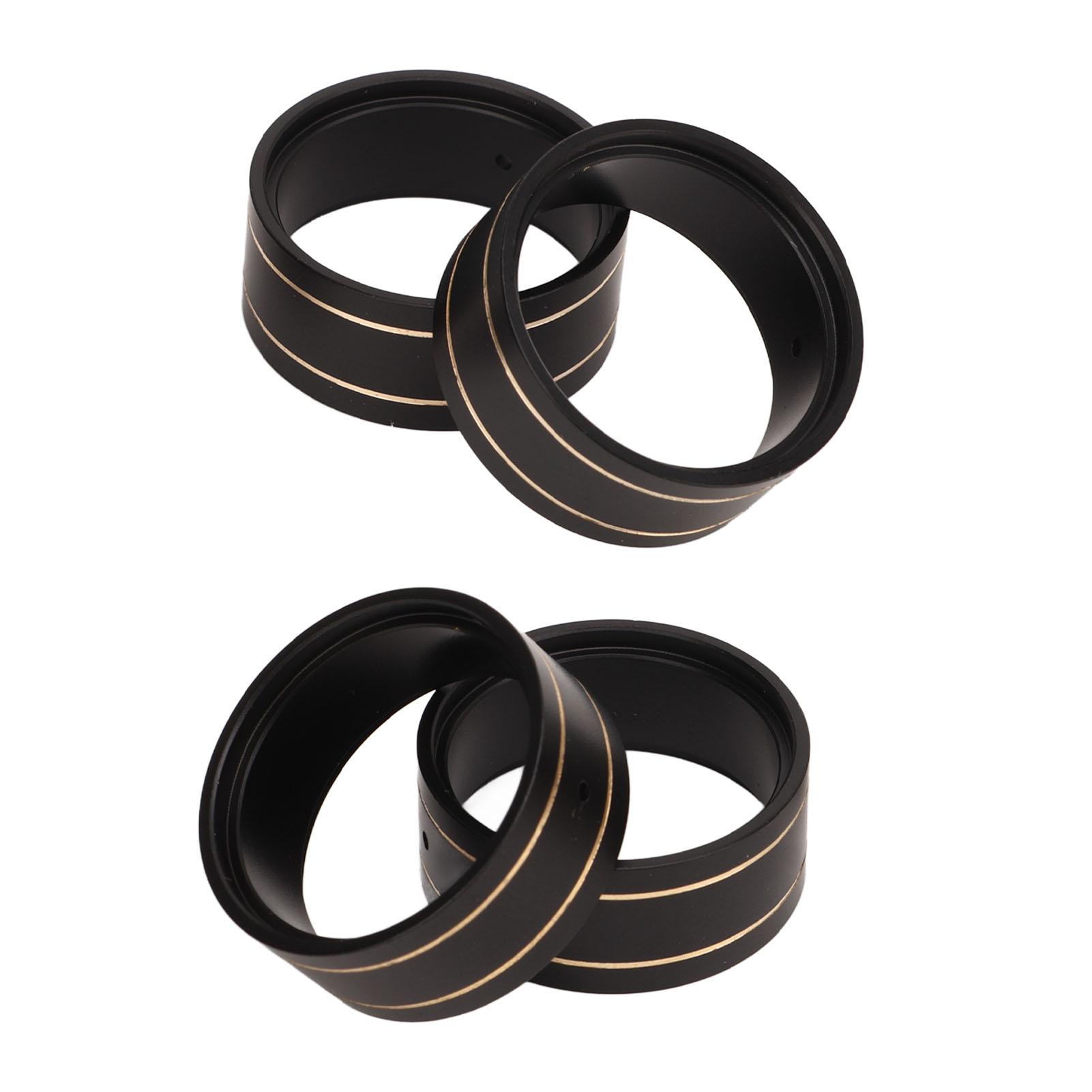 

4Pcs Brass Internal Beadlock Ring Clamp Ring Fit 1.0 Inch Wheel Rim for SCX24 1/24 RC Crawler Upgrade Parts