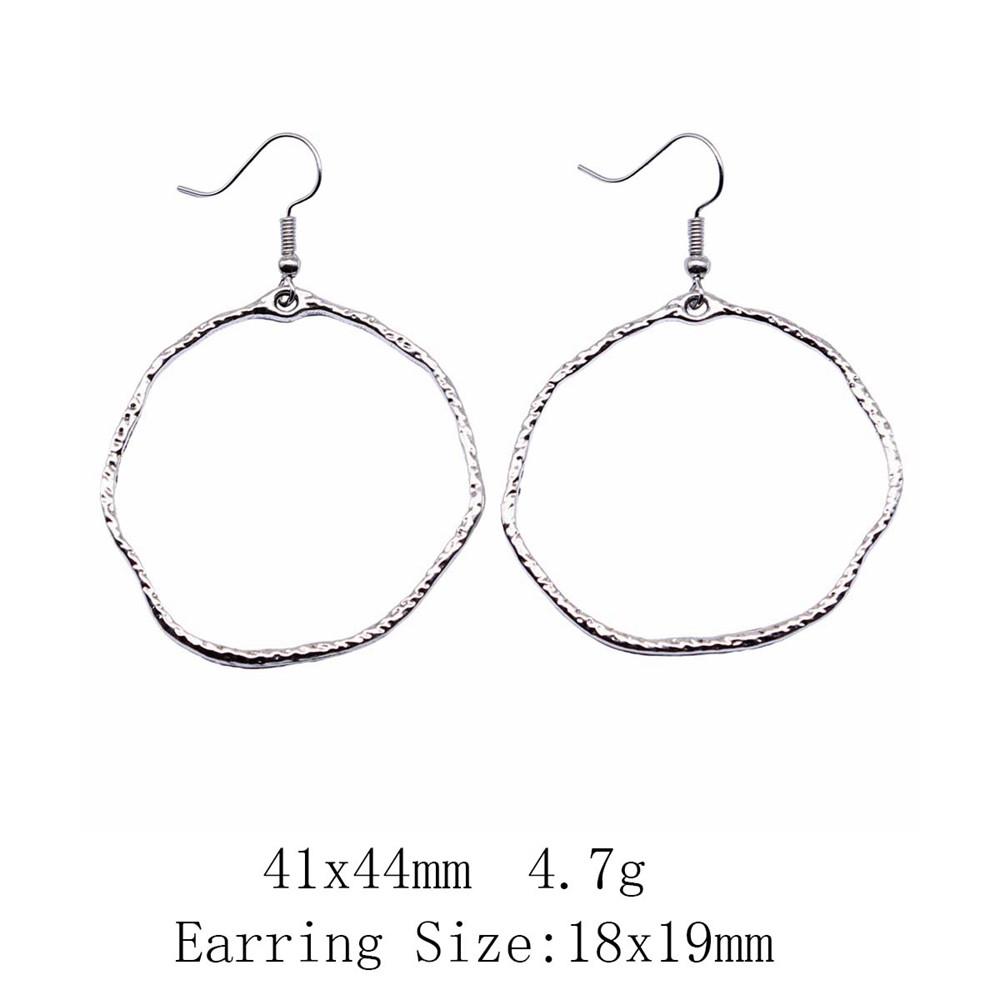 New Year's Day Earrings Women Geometric Water Drop Circle Drop & Dangle Earring Home Garden Party Earrings