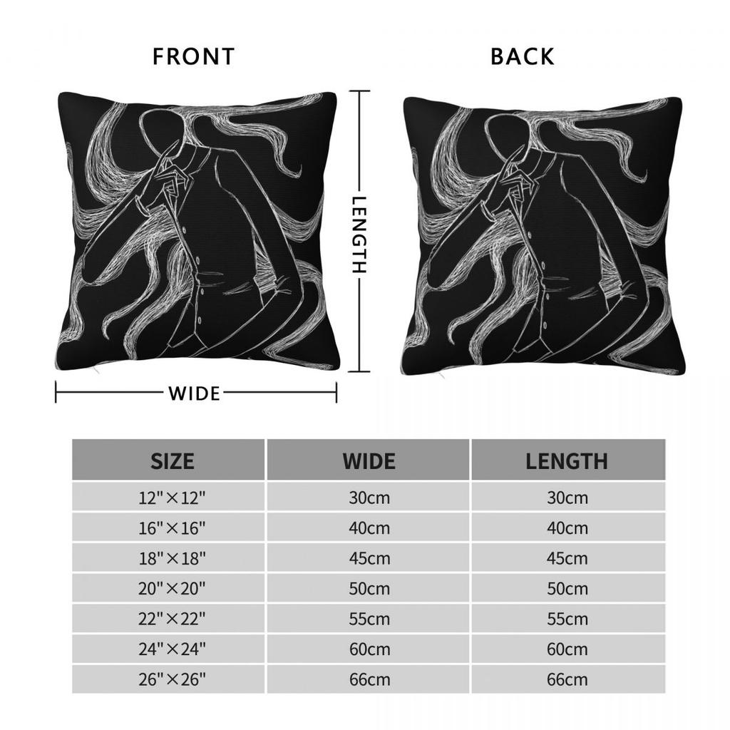 Quiet Please Slenderman Pillowcase Polyester Linen Velvet Creative Zip Decor Pillow Case Sofa Cushion Cover