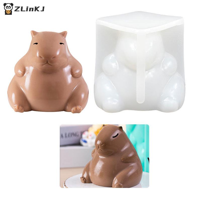 1 STÜCK Niedliche 3D Capybara Silikonform Cartoon Tier Milch Gelee Pudding Silikonform Hausküche Backzubehör