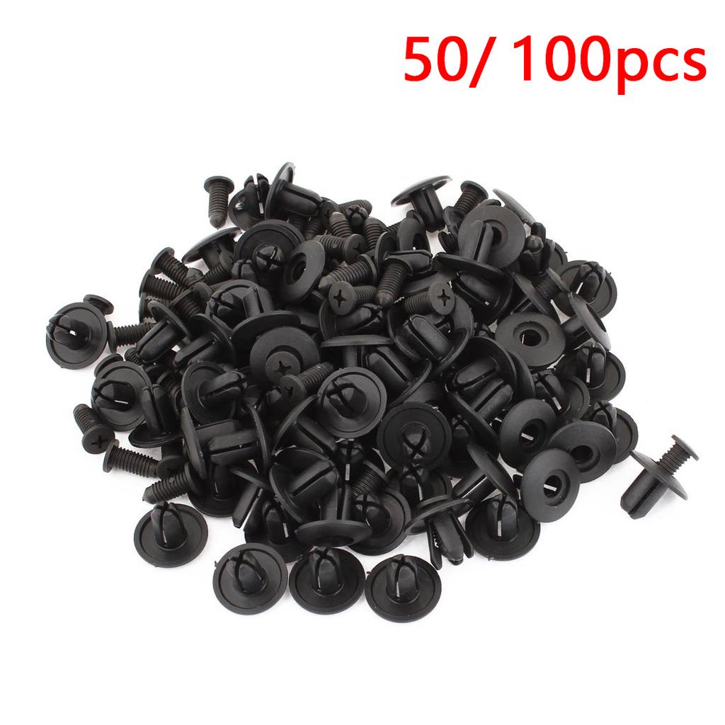 ABSOPRO Remaches Sujetador Plástico 6mm – Juego De 20 Clips Para Guardabarros, Parachoques, Molduras De Coche