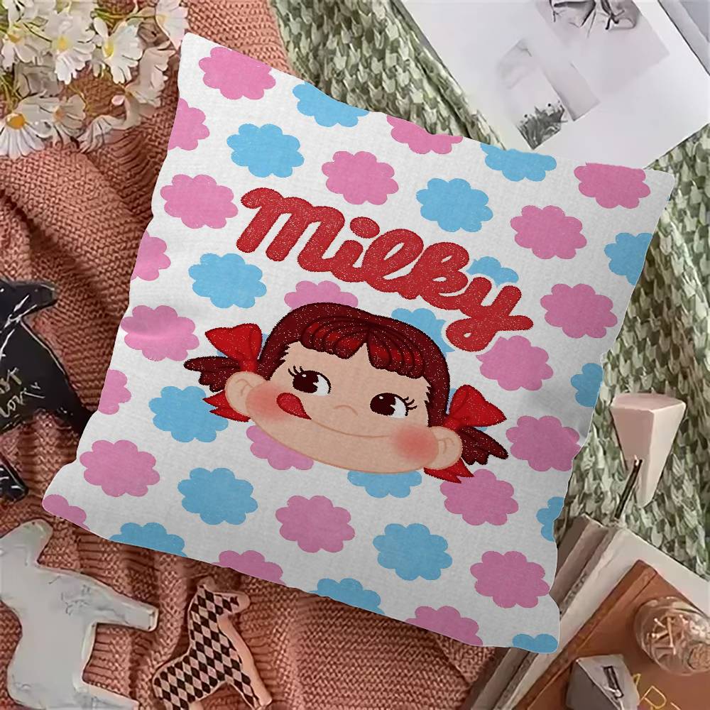 M-Mil-Ky W-Way P-Peko-Chan Cushion Cover Pillowcase Upholstery Sofa Throw Pillow Home Decor Pillowcas