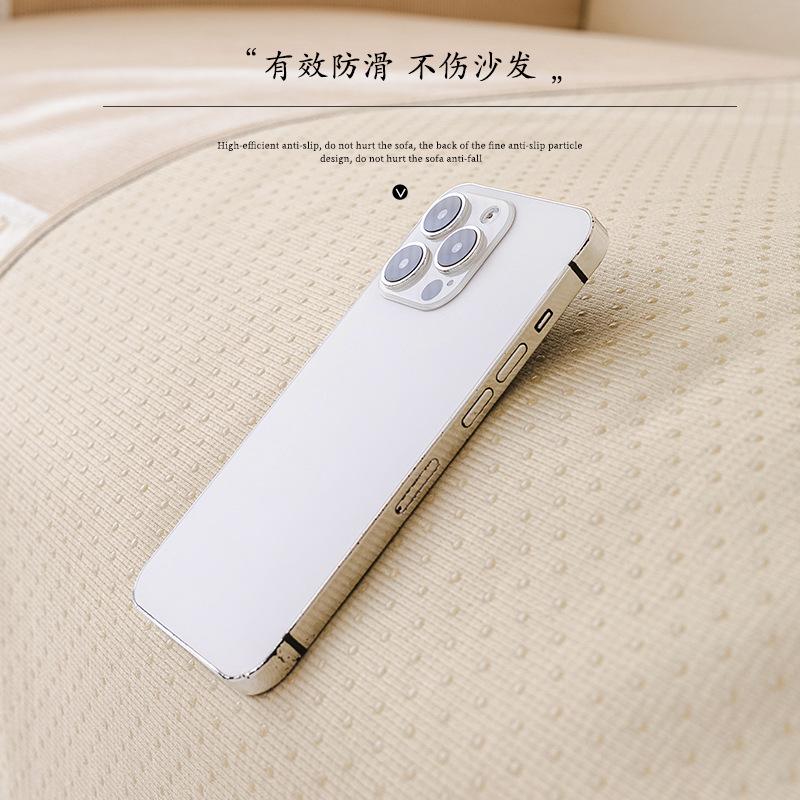 Light French Sofa Cushion, Universal Non-Slip Cover For All Seasons, New Light Luxury High-End Seat Cushion, Backrest Cover