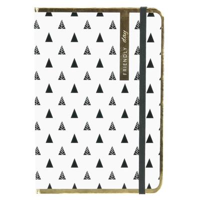 Les Trésors De Lily [Q3850] - A5 Notebook 'Messages' White Gold (Friendly Day) - 21x14. 8 Cm