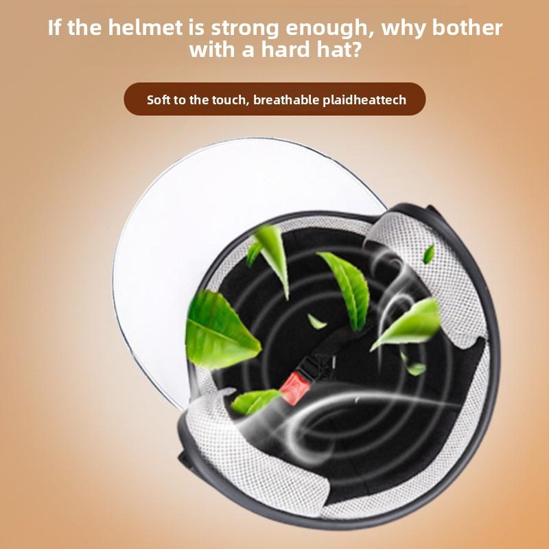 Women's Electric Vehicle Helmet Winter Thermal Helmet Double Four-season Universal Battery Motorcycle Half Helmet