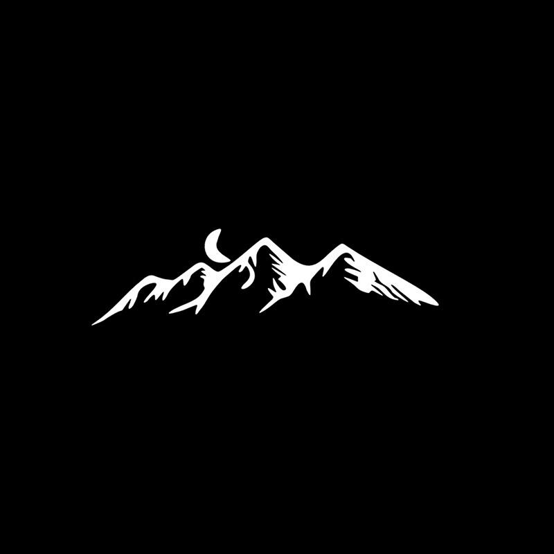 Mountain Moon Outdoor Personalized Car Rear View Mirror Makeup Mirror Decorative Stickers Helmet Mug Laptop Cell Phone Cute Mini