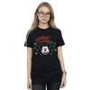 Disney Womens/Ladies Mickey Mouse Christmas Light Bulbs Cotton Boyfriend T-Shirt