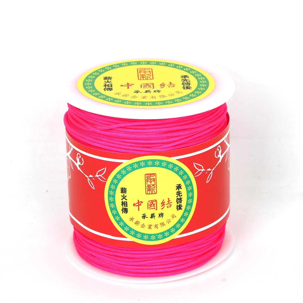 

91-274 метра Хлопковый шнур Нейлоновый шнур Нить Веревка DIY Бисероплетение Плетеный браслет Изготовление ювелирных изделий 1.5mm 137M персиковый