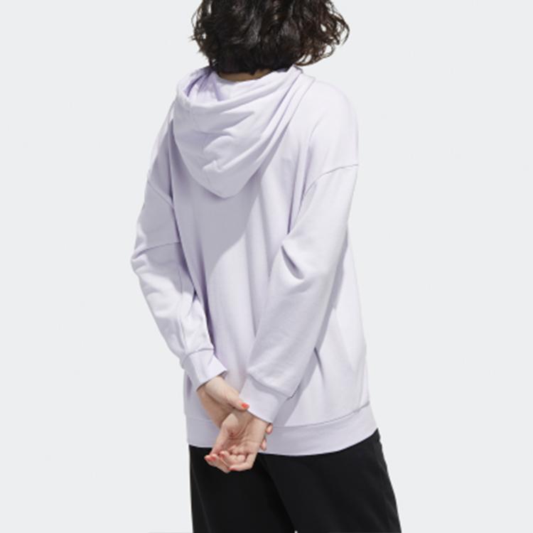 Adidas Casual Sports Hoodie Women Tops Purple FU1057