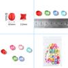 100 Stück/Los 10,5x8,5mm Acryl Transparent Bunte Perlen Zum Herstellen von Schmuckzubehör